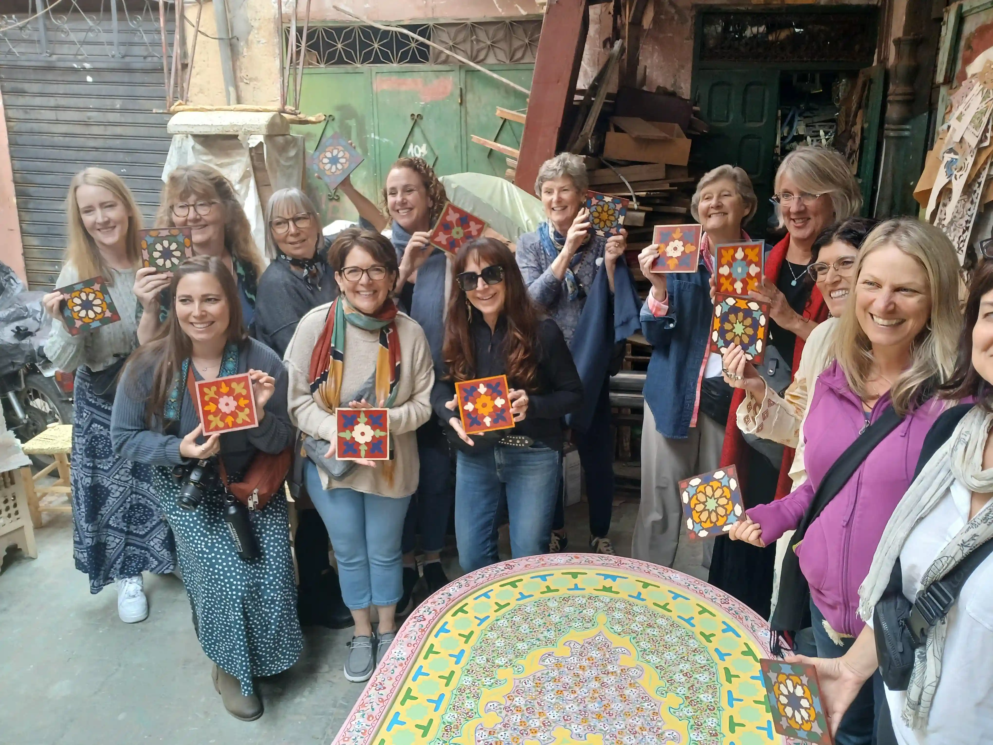 Participant holding final creation